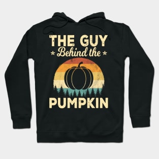 Retro Vintage The Guy Behind The Pumpkin Baby Shower Gift Hoodie